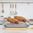 thumbnail image 5 of Roofei Extra Large Cookie Sheets & Wire Rack Set [1 Baking Sheet + 1 Roast Rack] Stainless Steel Small Baking Sheets with Cooling Racks, Size 16 x 12 x 1 Inch, Nonstick, Heavy Duty & Dishwasher Safe, 5 of 8