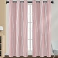 thumbnail image 1 of Innerwin Rideaux pour Fenêtres Écoénergétiques Assombrissants à Oeillets de Luxe Occultants Rideau de Fenêtre Isolé Thermiquement Moderne Protection UV Intimité Rose 108*215 cm, 1 of 2