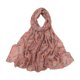 thumbnail image 1 of Bufanda de gasa larga, elegante, suave, para primavera y verano, ligera, para el cuello Rosa con flor blanca, 1 of 9