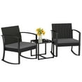 thumbnail image 7 of Devoko 3 Pieces Patio Furniture Set, Rocking Chairs with Coffee Table Set, Outdoor Wicker Bistro Set for Garden, 7 of 7