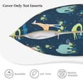 thumbnail image 3 of KLL Tropical Animals Decorative Throw Pillow Covers Velvet Soft for Couch Sofa Bedroom Living Room Outdoor (No pillow core)- 20"x20", 3 of 5