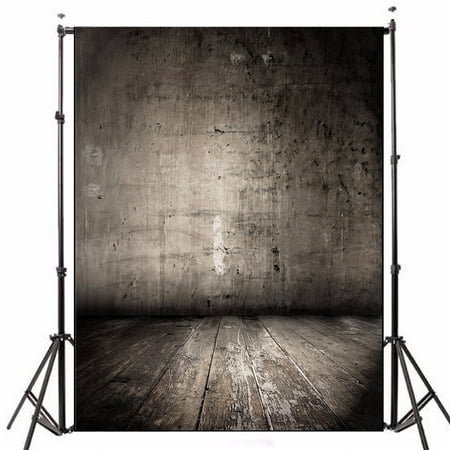 5x7FT Wooden Wall Floor Photography Vinyl Backdrop Background Photo Video Studio