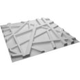 thumbnail image 6 of Ekena Millwork 19 5/8"W x 19 5/8"H Evergreen EnduraWall Decorative 3D Wall Panel, White, (10-Pack for 26.75 Sq. Ft.), 6 of 12
