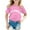 Pink, variant on Hiijoy Toddler Girls T-Shirt California Print Short Sleeve Tshirt Loose Casual T Shirt Tee