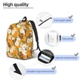 thumbnail image 5 of Balery White Floral and Butterflies Vintage Canvas Backpack for Men and Women - Large Capacity, Durable Travel Laptop Bag for School, Work, Hiking, and Outdoor Activities, 5 of 7