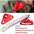 thumbnail image 3 of Camping Rope Tensioner, 20 Pieces 3 Hole Aluminum Alloy Rope Adjuster Alloy Tensioner (Red), 3 of 5