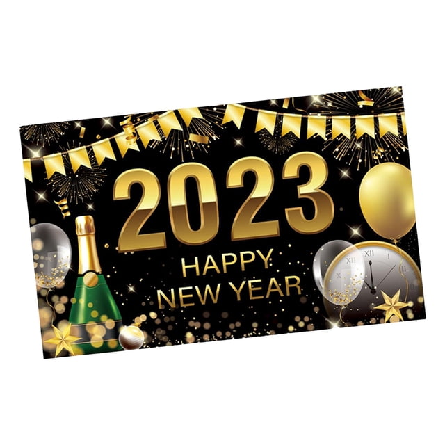 Cartel de letrero de pared, telón de fondo, cocina, patio, hogar, césped, decoraciones de año nuevo, pancarta de fondo, sala de estar, oficina, foto EstiloF Salvador Fondo de feliz año nuevo