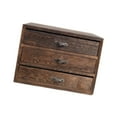 thumbnail image 4 of Dualoai Drawers Desktop Storage Box Wooden Storage Case for Vanity Farmhouse Earring, 4 of 8