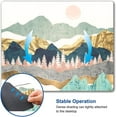 thumbnail image 2 of Mouse Pad, Abstract Mountain Mouse Pad, Washable Square Cloth Mousepad for Gaming Office Laptop, Non-Slip Rubber Cute Computer Mouse Pads for Wireless Mouse, Personalized Mouse Pads for Desk, 2 of 5
