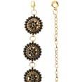 thumbnail image 3 of CTM Circle Stone Beaded Concho Gold Chain Belt Adjustable (Women), 3 of 3