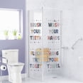 thumbnail image 2 of Xihbxyly Pegatinas Coloridas para Baño, Elegante Decoración de Pared de Pvc Esmerilado, Impermeables y de Fácil Instalación, Diseño Duradero y Fácil de Limpiar, para Usar En El Baño de Casa, Personal, 2 of 7