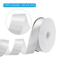 thumbnail image 3 of Uxcell 1 1/2 Inch x 100 Yard Satin Ribbon, Solid Color Gift Wrapping Polyester Ribbon for Bouquet Cake Bows, Extra White, 3 of 7