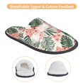 thumbnail image 3 of KLL Lilies Flowers Slippers for Women Men House Slip on Indoor Outdoor Bedroom Furry Fleece Lined Ladies Comfy Anti-Skid Rubber Hard Sole-Medium, 3 of 8