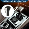 thumbnail image 2 of Unique Bargains Gear Shifter Knob Automatic Stick Shifter Lever Knob for Honda Accord 2008-2012 Plastic Faux Leather, 2 of 6
