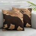 thumbnail image 3 of Qinduosi Throw Pillow Covers Cabin Forest Square Pillowcase Decorative Cushion Set of Vintage Rustic inch for Couch Sofa Bedroom Car White, 3 of 5