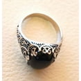 thumbnail image 5 of Black Onyx Mans Ring, Natural Black Onyx, December Birthstone, Silver Jewelry, 925 Silver Ring, Birthday Gift, Heavy Mens Ring, Arabic Design, Ottoman Style Ring, Christmas, Turkey Mens Signet Ring, 5 of 5