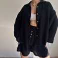 thumbnail image 4 of Conjunto de moda de 2 piezas Conjunto de pantalones cortos superiores de moda simple Traje informal suelto de primavera y verano, 4 of 7
