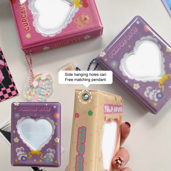 Lightning Deals Of Today Prime SHISHIan Mini 3 Inch Album For Camera Photo Card Support Book For Kpop Hollow Photo Card Folder With Love Photo Card Case 32 Pockets ,Christmas Decorations