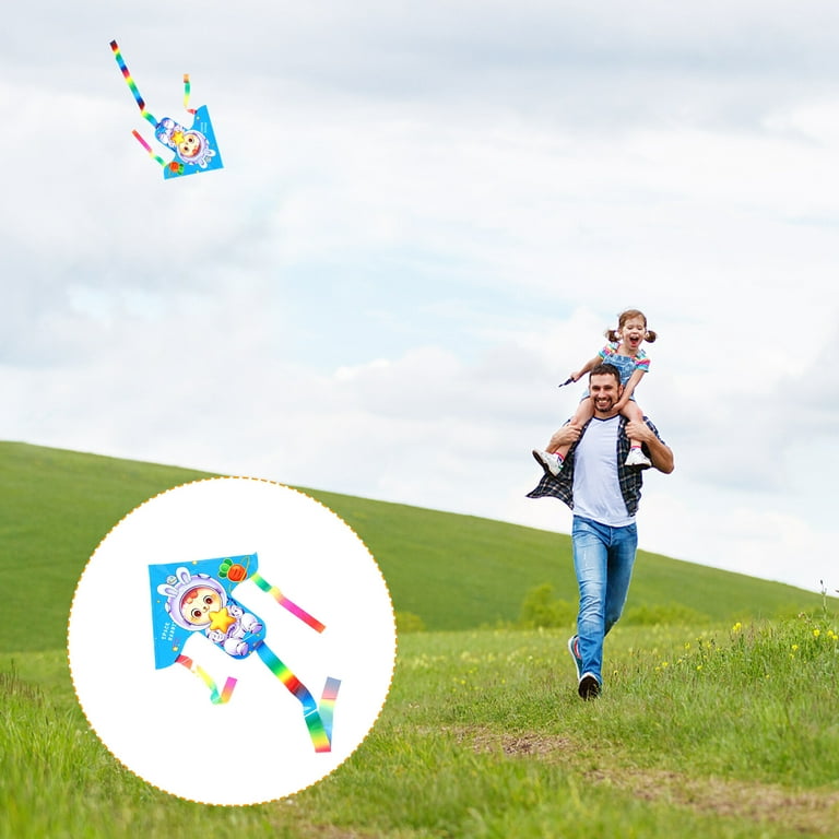 20Pcs Outdoor Cartoon Kite Children Garden Kite Toy Fishing Rod Dynamic Kite  