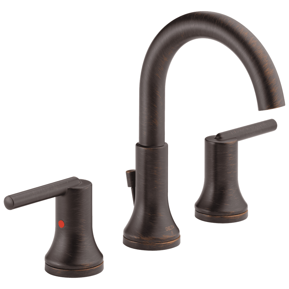 Delta Trinsic Two Handle Widespread Bathroom Faucet in Bronze