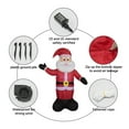 thumbnail image 5 of Christmas Inflatable Santa Claus with LED Lights, Waterproof Blow Up Outdoor Yard Decoration with Blower & Stakes, PVC Holiday Decor for Xmas & New Year, 5 of 5