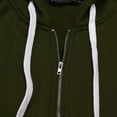 thumbnail image 3 of AMERTEER Veste à Capuche Longue Décontractée Zippée à Capuche Veste Tunique avec Poches, 3 of 7
