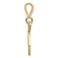thumbnail image 2 of Diamond2Deal 14K Pendentif Initiale Lettre T en Or Jaune Script Filigrane pour Femmes, 2 of 6