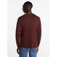 thumbnail image 3 of George Men's and Big Men's Relaxed Fit Cotton Crewneck Tee with Long Sleeves, Size XS-3XL, 3 of 5
