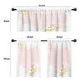 thumbnail image 4 of LALILO Kitchen Curtains and Valances Set of 3 36" Brush Pink Window Treatment Tiers for Window Decor, 4 of 5