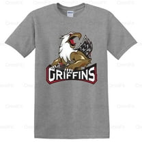 OmniFit27 Sport Griffins Hockey Team Fan Apparel, AHL Supporter Graphic Design Game Day T-Shirt, for Unisex, up to size 5XL.