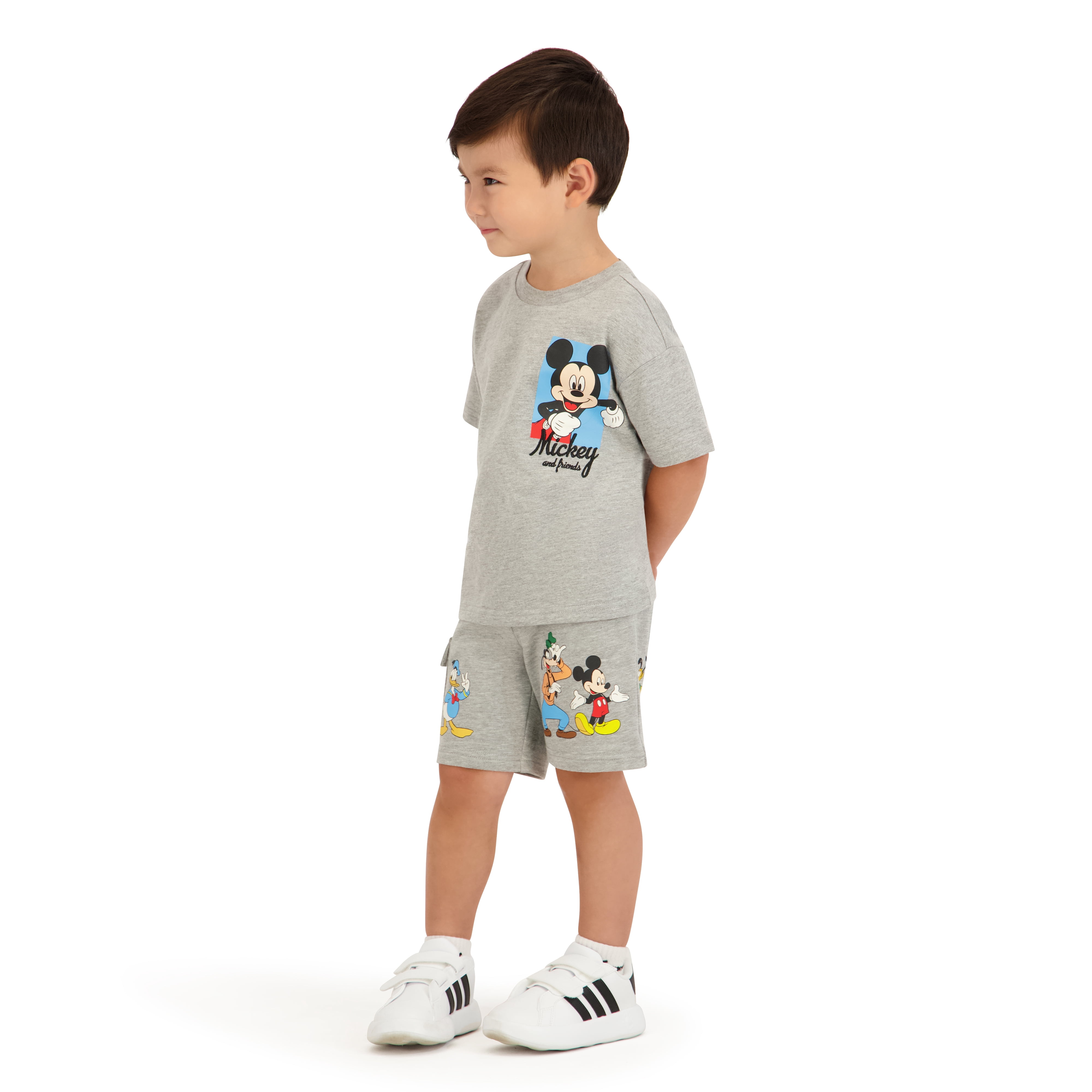 Mickey & Friends Toddler Boy French Terry Short Set, Sizes 12 Months-5T