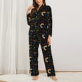 thumbnail image 2 of Gaeub Cartoon Pride Lgbt Women' Long-Sleeve Shirt and Full-Length Bottom Pajama Set Loungewear Soft Pjs Sleepwear Set-Small, 2 of 7