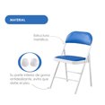 thumbnail image 3 of Silla Plegable Acojinada Para Oficina Home Office Exteriores, 3 of 3
