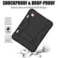 thumbnail image 4 of Dteck Case for iPad Mini 7 A17 Pro 2024 / iPad Mini 6 2021 8.3 Inch, Heavy Duty Silicone+PC Shockproof Rugged Protective Case Stand Cover for iPad Mini 7th/6th Generation 8.3",Black, 4 of 6