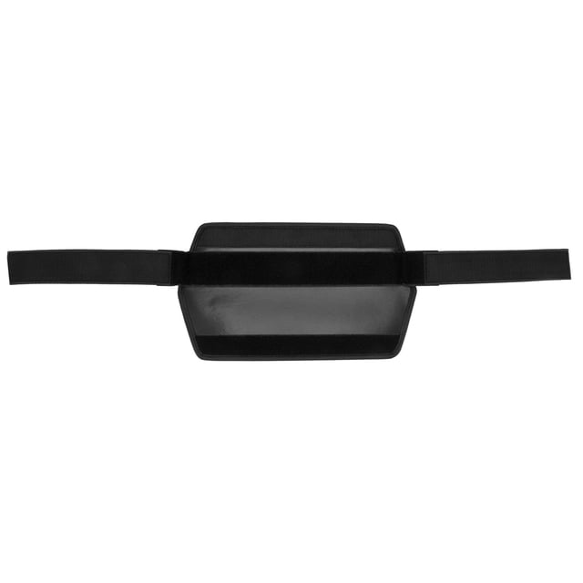 Cinturón de empuje de cadera portátil con peso para entrenamiento de fitness, de cuero sintético, para hombres y mujeres, color negro
