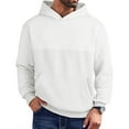thumbnail image 6 of 2 Pack Thermal Hoodies for Men with Front Pocket Fleece Lined Long Sleeve Sweatshirts Mens Casual Solid Color Loose Pullover Athletic Workout Hoodie Tops, 6 of 8