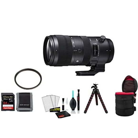 Sigma 70-200mm f/2.8 DG OS HSM Sports Lens for Canon EF with Memory Card (International Model)