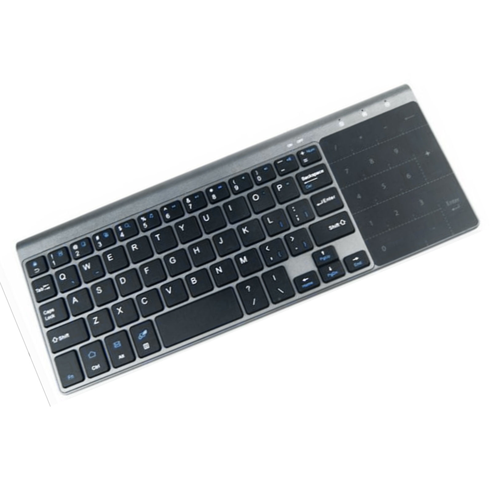 Limei 2.4GHz Wireless Bluetooth Keyboard with Touchpad for Easy Media Control - Perfect Smart TV Keyboard with Trackpad for PC Notebook TV Box Notebook Computer Portable PC Keyboard fo