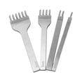 thumbnail image 4 of Oubit Leather Stitching Punch,4Pcs Leather Prong Punch Leather Prong Punch Leather Chisel Precision Engineered, 4 of 9