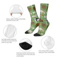 thumbnail image 3 of Yiaed Cows And Calves Print Great elasticity Crew Socks Sports socks for Men and Women, 3 of 5