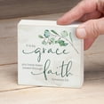 thumbnail image 3 of CounterArt "By Grace" Artistic Freestanding Solid Wood Block Sign 3.75" Square, 3 of 5