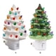 thumbnail image 4 of Moyic Luz nocturna de atmósfera de Papá Noel, hecha en resina, 7 vatios de potencia, luz blanca brillante, noche de árbol de Navidad Iluminación navideña verde, 4 of 6