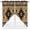 Brown, variant on Swag Curtains Valances for Windows, Brown Southwest Tribal Pattern Short Kitchen Window Curtains Over Sink, Boho Retro Ethnic Style Cafe Curtains Panel Set Of 2,Rod Pocket, 36 Inches Length