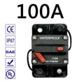 thumbnail image 1 of Circuit Breaker Fuse Audio Holder 30A-300A Manual Switch 12-48V DC for Car Boat, 1 of 5