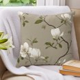thumbnail image 3 of Pillow Covers 16x16 Set of 2, Spring Floral Throw Pillow Covers Decorative Couch Cushion Cover, Pastoral Summer Botanical Flower Vintage Microfiber Soft Square Pillowcases for Bedroom Living Room, 3 of 9
