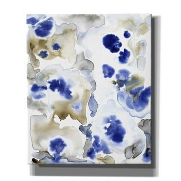 Epic Graffiti 'Blue Pansies II' by Tim O'Toole, Canvas Wall Art, 20"x24"