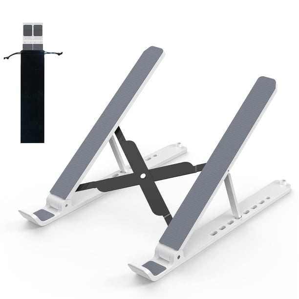 Soporte para computadora portátil Tonmom con elevador ajustable para computadoras portátiles de 10 a 15,6 pulgadas