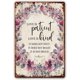 thumbnail image 1 of 1 Corinthians 13 Floral Bible Verse Wall Art Metal Tin Sign Scripture Art, Christian Quote, Nursery Bible Quote Poster Decor for Bedroom Wall Plaque (12x16 in), 1 of 5