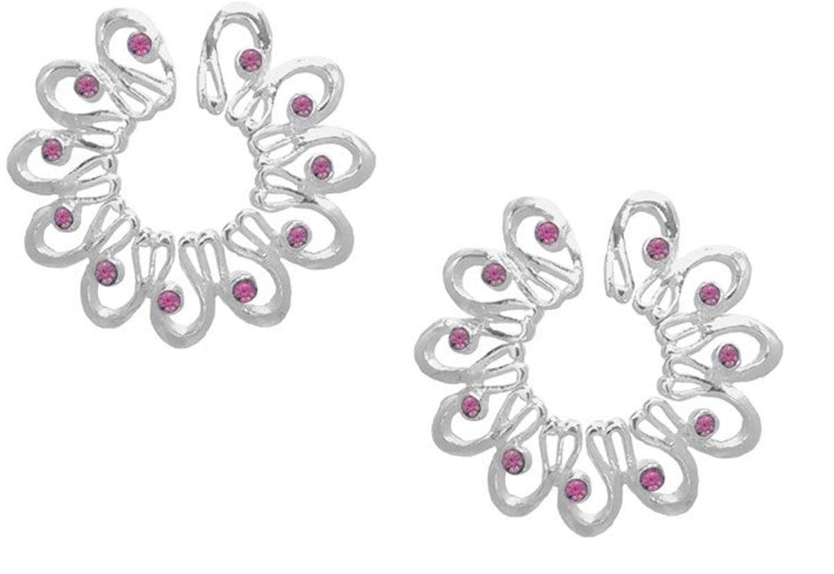 Body Accentz Nipple Ring Non Pierce Flower Shield - Surgical Steel - Barbell Piercing