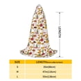 thumbnail image 2 of Honeii Mushroom Print Poncho Cape, Cloak Coat, Snuggly Hooded Wearable Blanket, Hooded Cape For Teenagers,Halloween Costumes-Small, 2 of 7